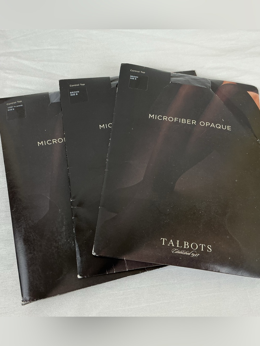 Bundle of 3 pair! Talbots Microfiber Opaque Pantyhose